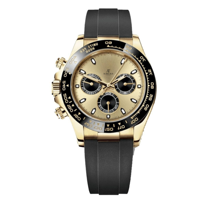 Chronograph 40 – Gold Dial | Gold Tone Bracelet & Tachymeter Bezel