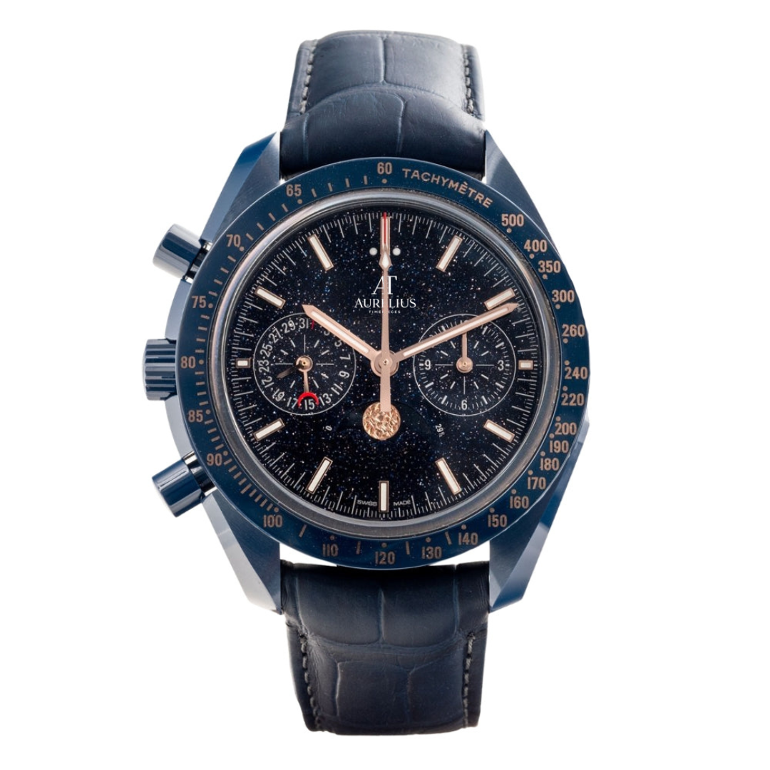 Ceramic Chronograph 44 – Deep Blue Dial | Blue Case & Blue Strap & Tachymeter Bezel