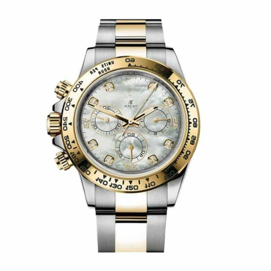 Chronograph 40 – Black Dial | Steel & Gold Tone Bracelet & Tachymeter Bezel