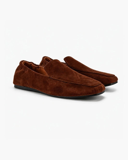 Premium Brown Suede Loafers