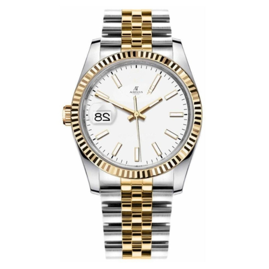 Classic 36 – Champagne Dial | Steel & Gold Tone Jubilee Bracelet & Fluted Bezel