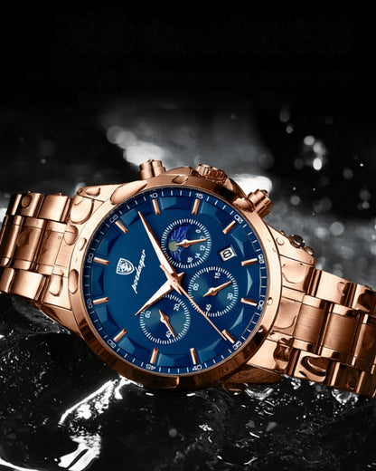 Precision Chronograph Steel Watch
