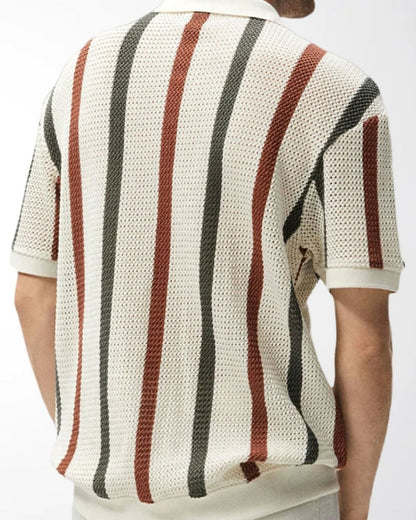 Resort Knit Stripe Polo